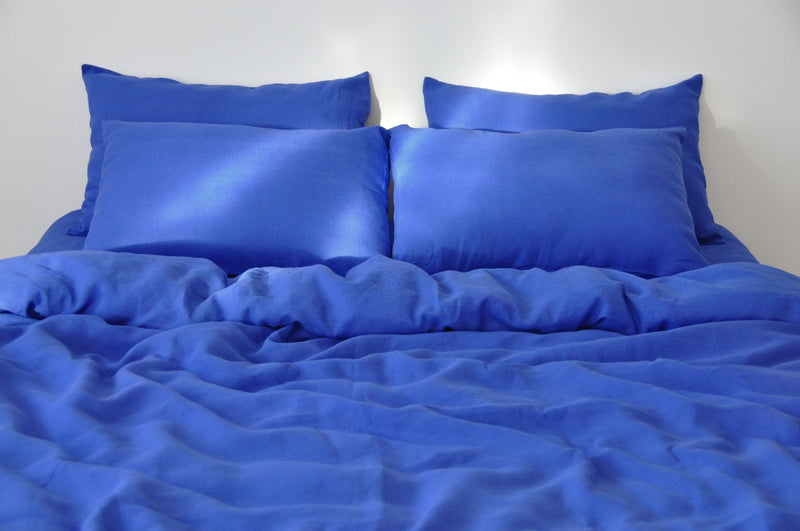 Royal blue pillowcase