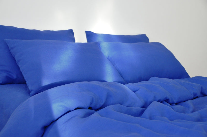 Royal blue pillowcase