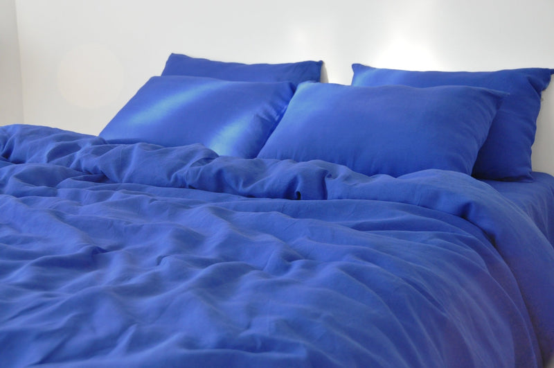 Royal blue pillowcase