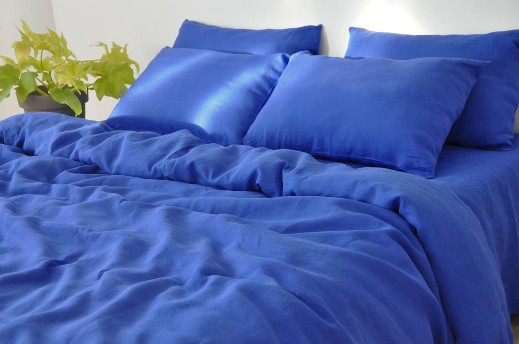 Royal blue pillowcase