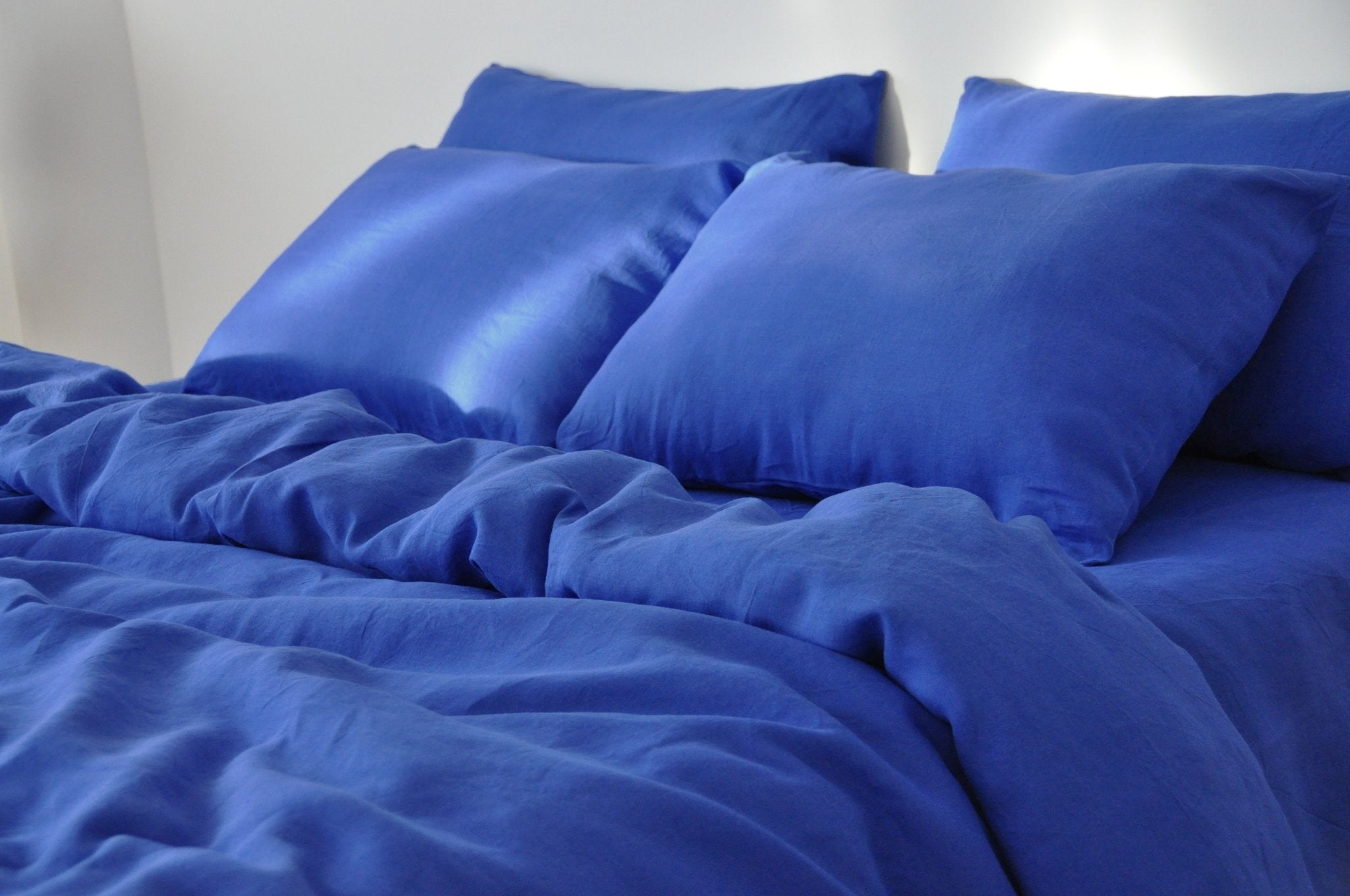 Royal blue pillowcase