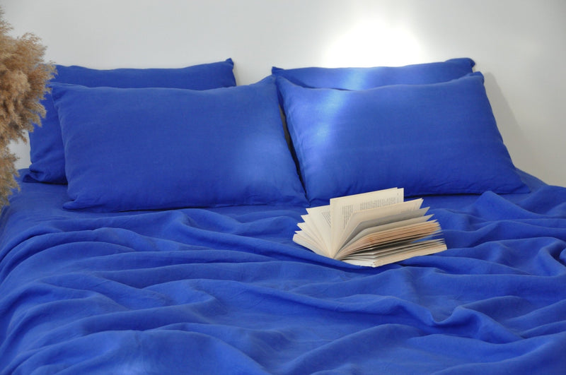 Royal blue sheet set