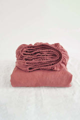 Drap-housse rose rouille