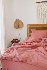 Rust pink pillowcase