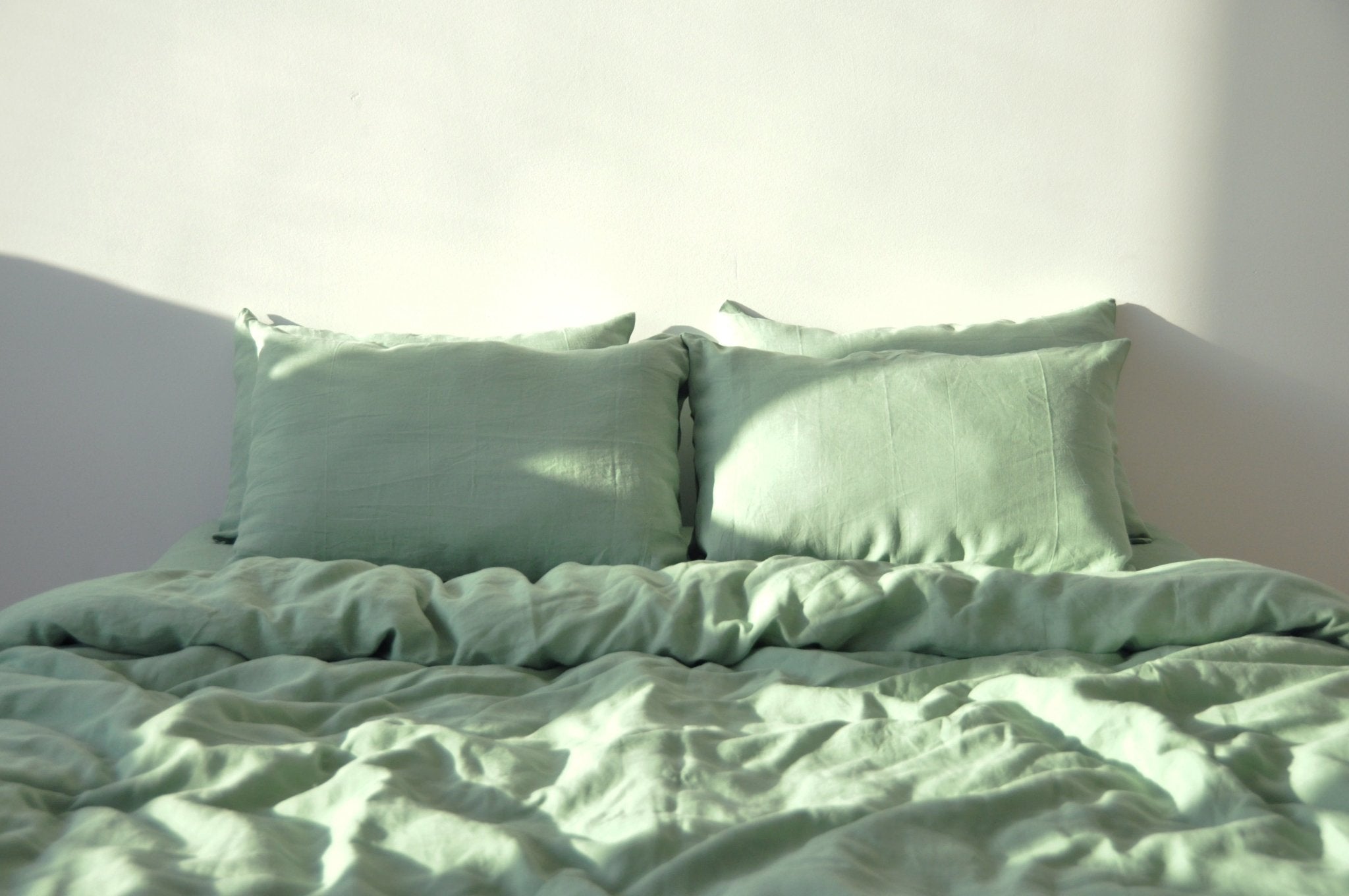Sage green duvet cover