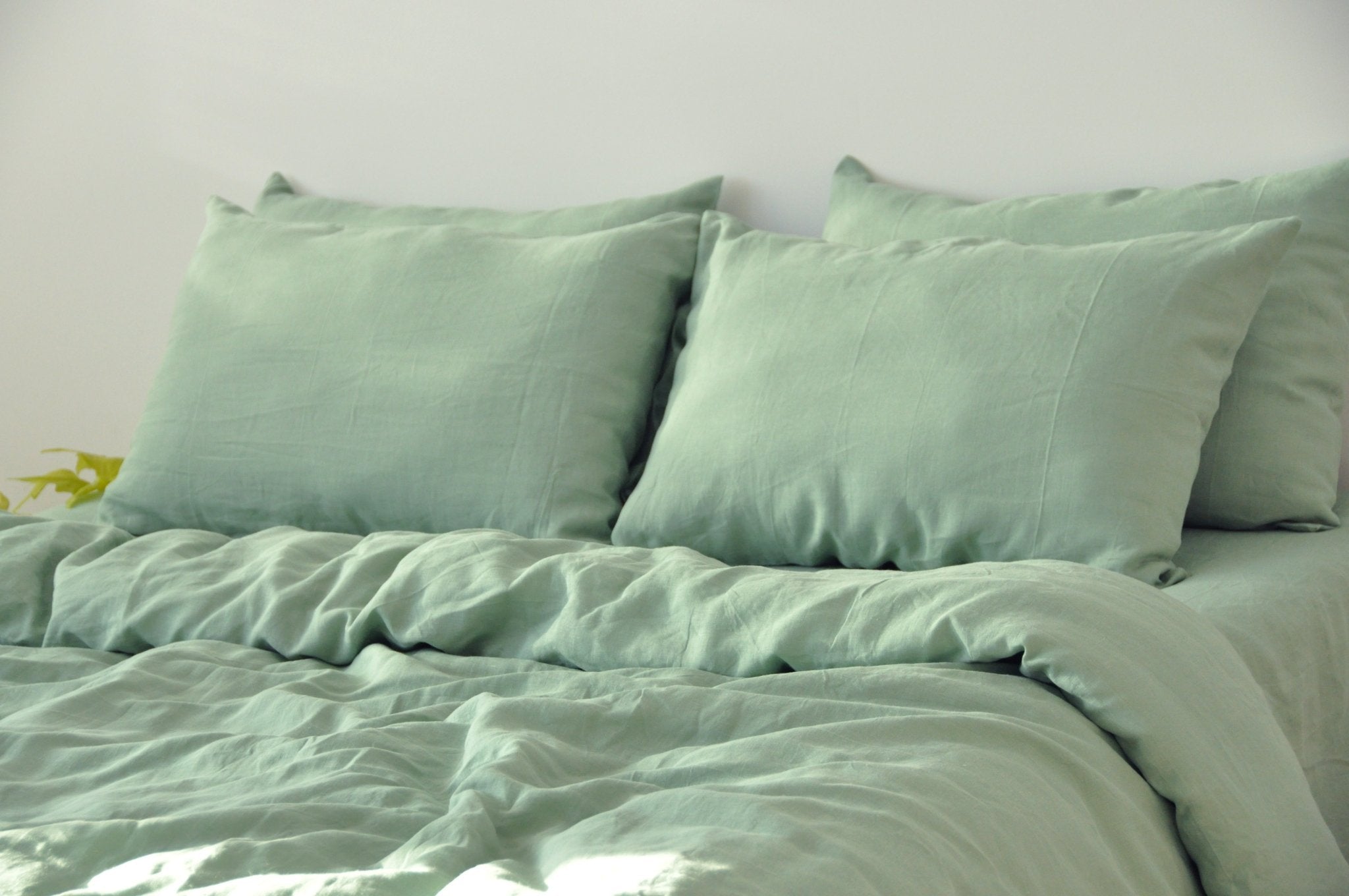 Sage green duvet cover