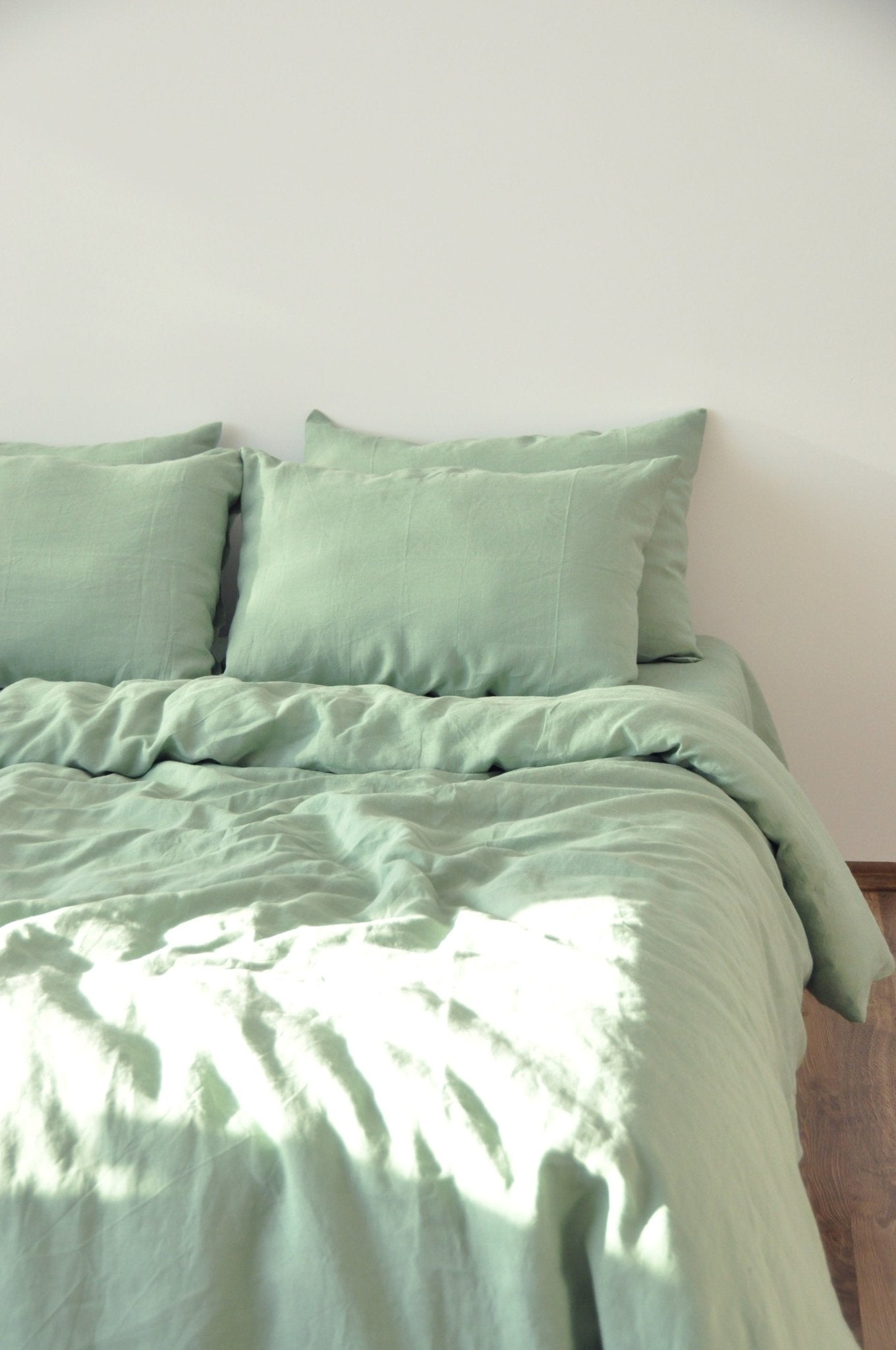 Sage green duvet cover