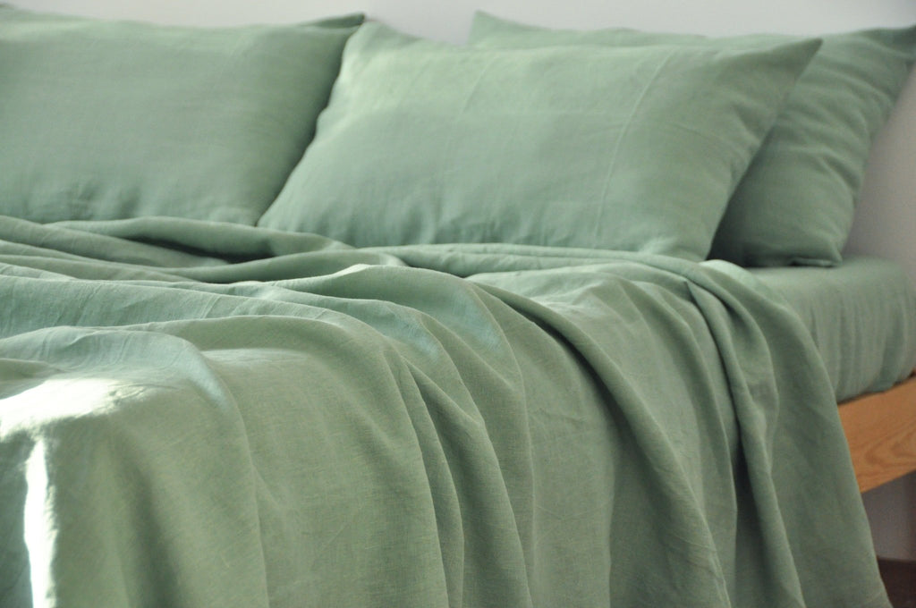 Drap-housse vert sauge