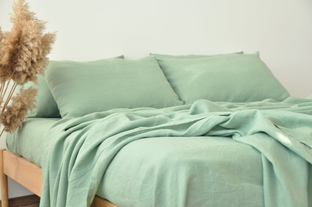 Drap-housse vert sauge