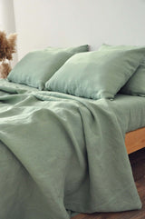 Sage green flat sheet