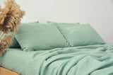 Sage green flat sheet