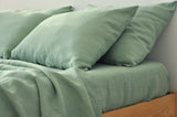 Sage green flat sheet