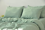 Sage green pillowcase