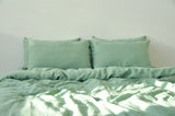 Sage green pillowcase