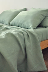 Sage green sheet set