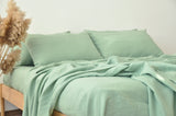 Sage green sheet set