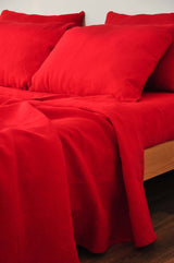 Scarlet red flat sheet