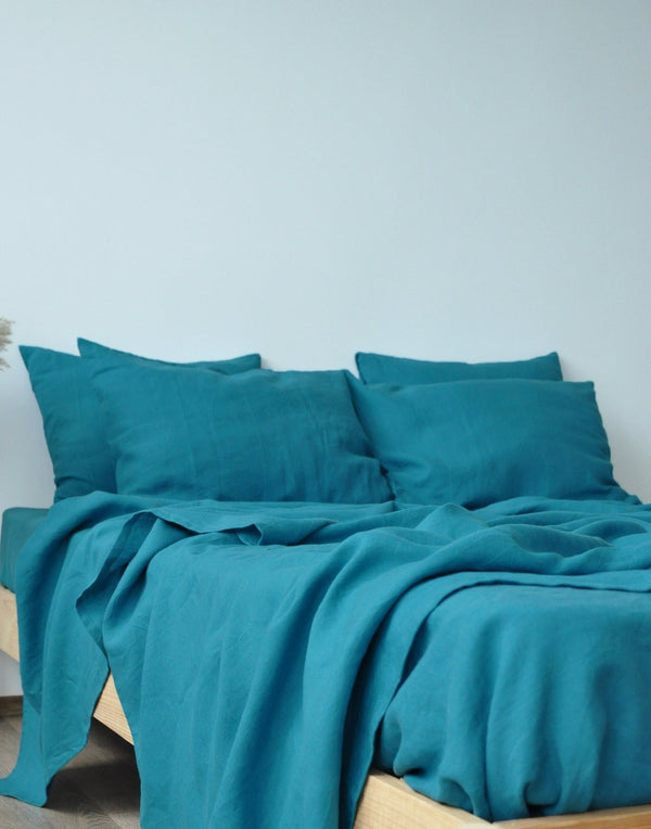 Sea wave fitted sheet