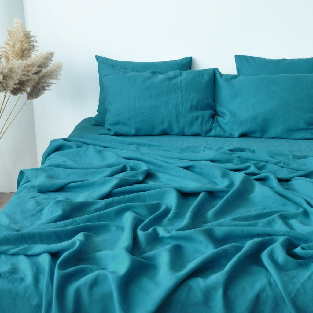 Drap plat à motif vagues de la mer