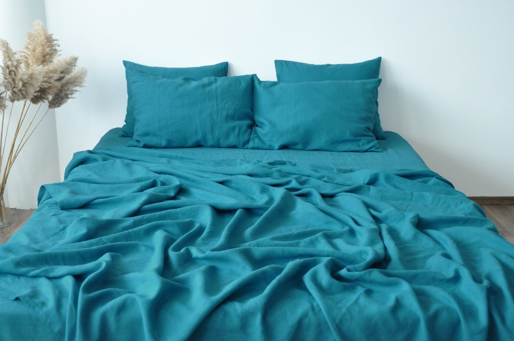 Parure de draps motif vagues de la mer