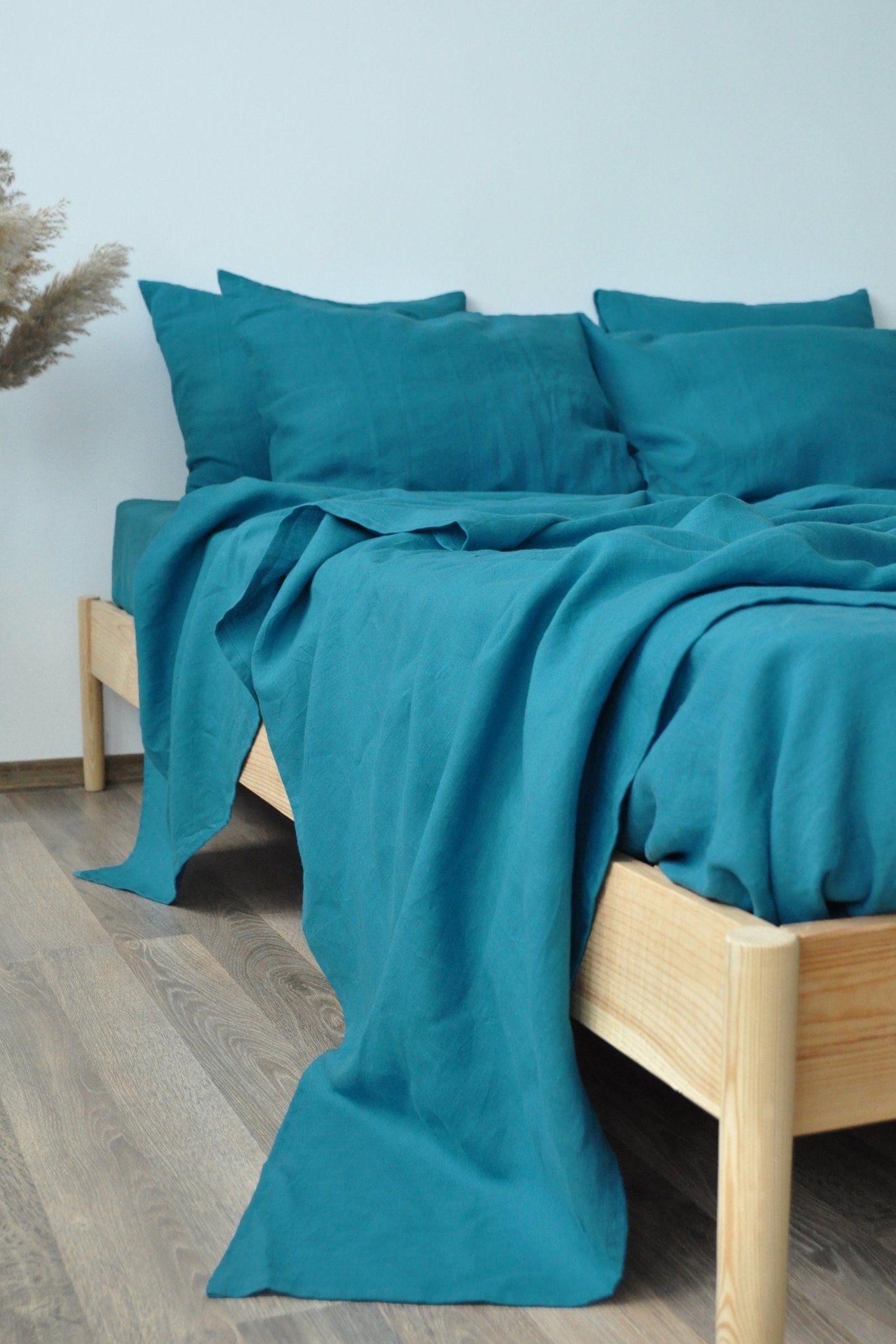 Parure de draps motif vagues de la mer