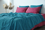 Sea wave waffle coverlet