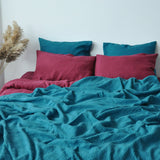 Sea wave waffle coverlet