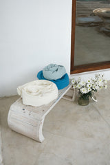 Sea wave waffle towel