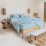 Sky blue pillowcase