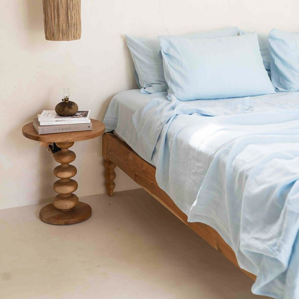 Parure de draps bleu ciel