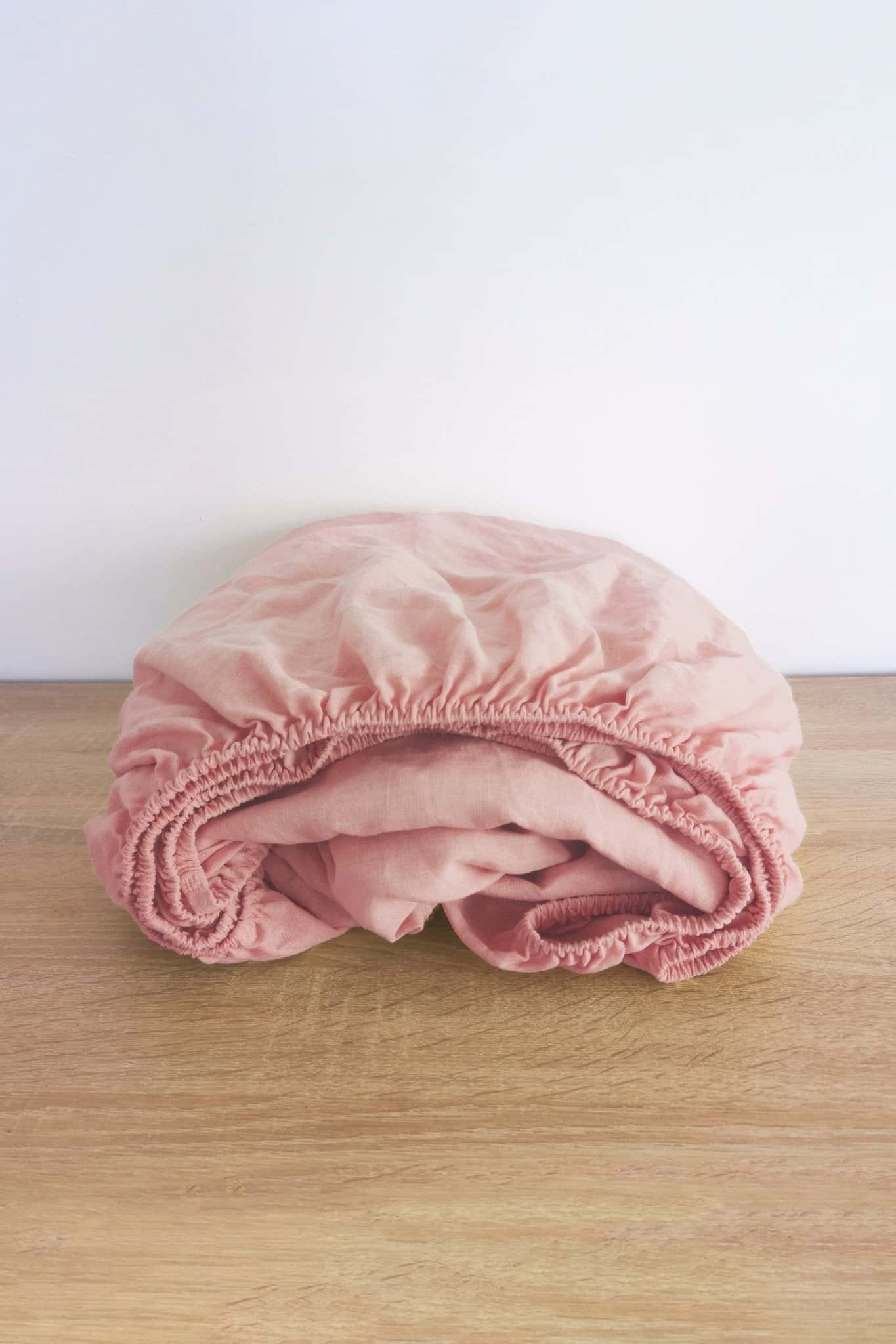 Drap-housse rose coucher de soleil