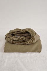 Drap-housse taupe