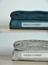 Teal coverlet