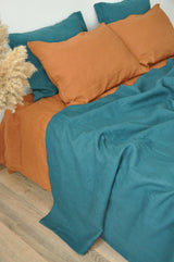 Teal coverlet
