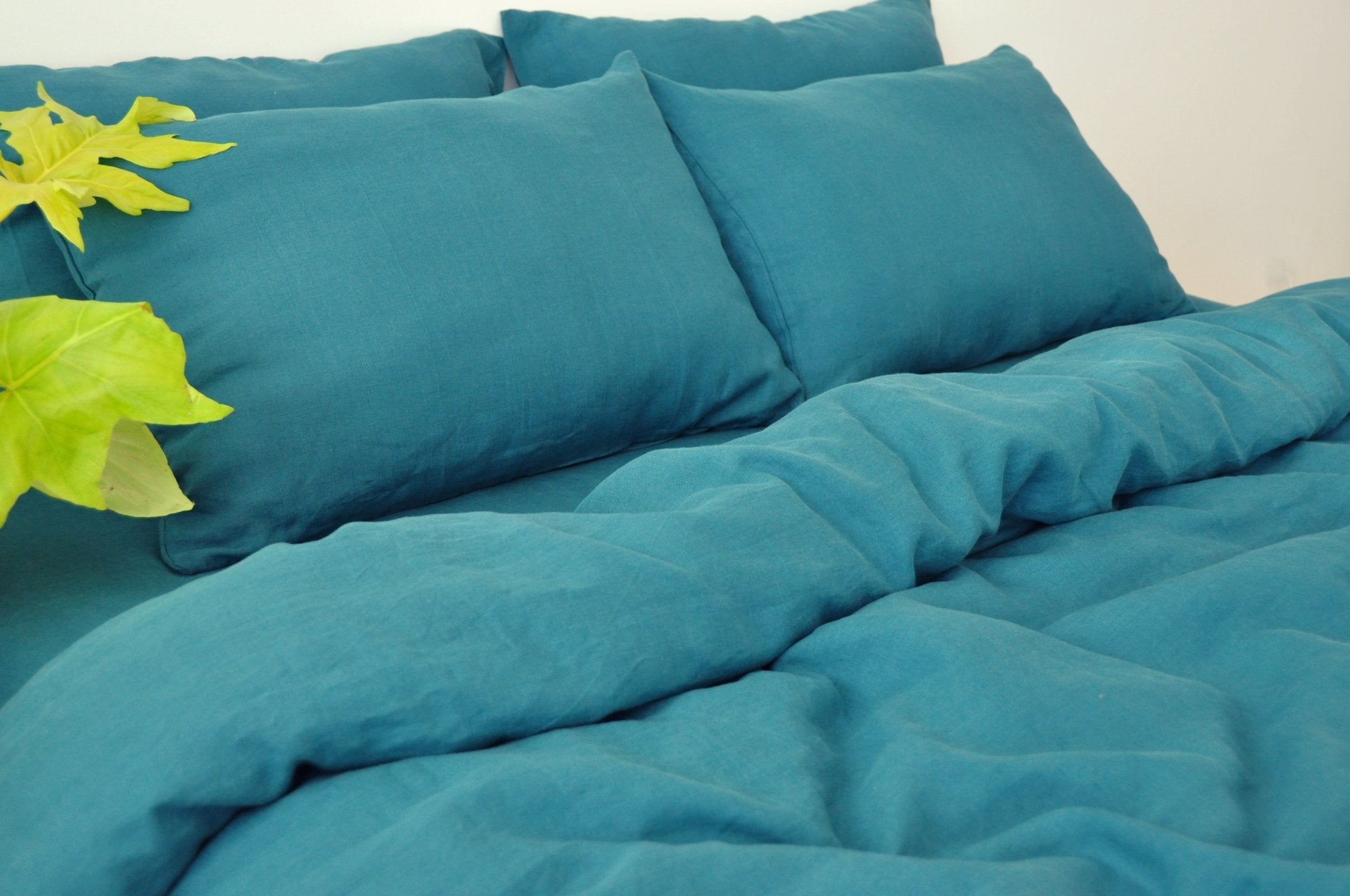 Teal duvet cover