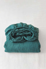 Drap-housse bleu sarcelle