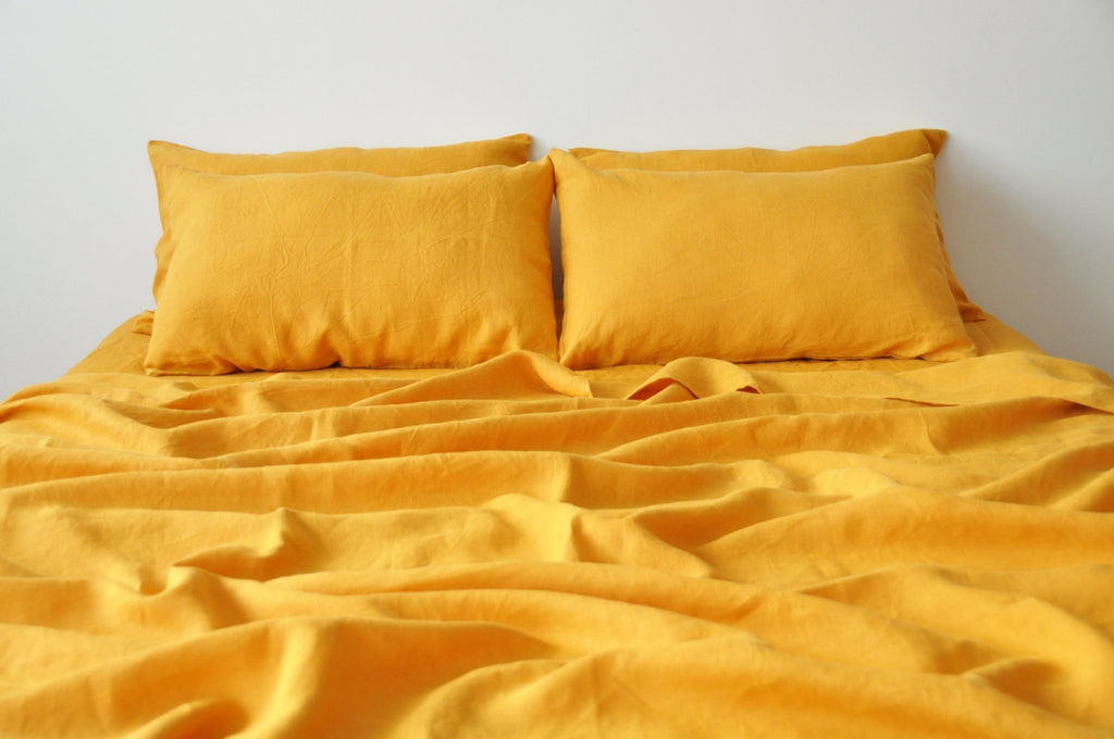 Drap-housse curcuma