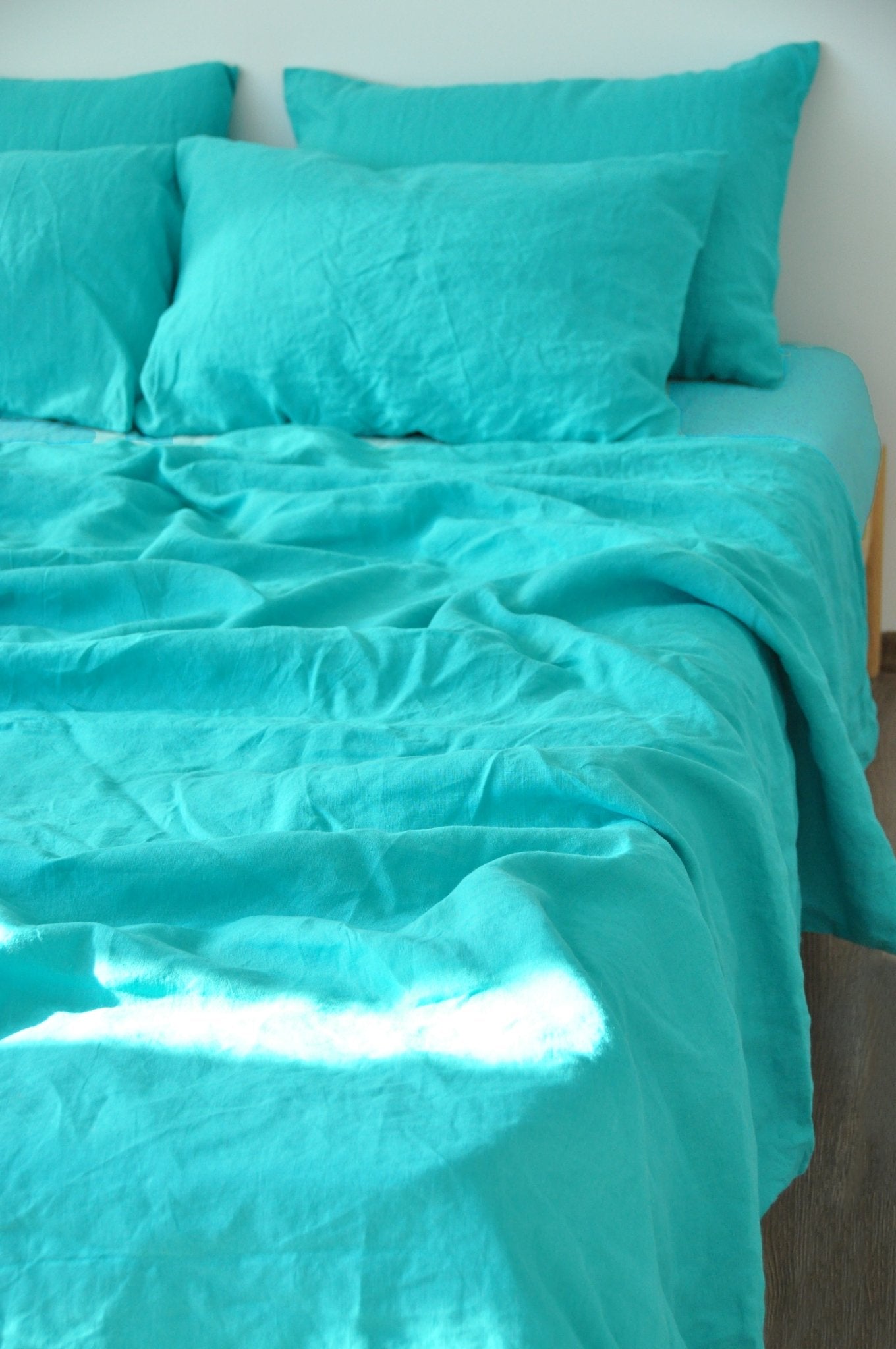 Turquoise fitted sheet - True Things