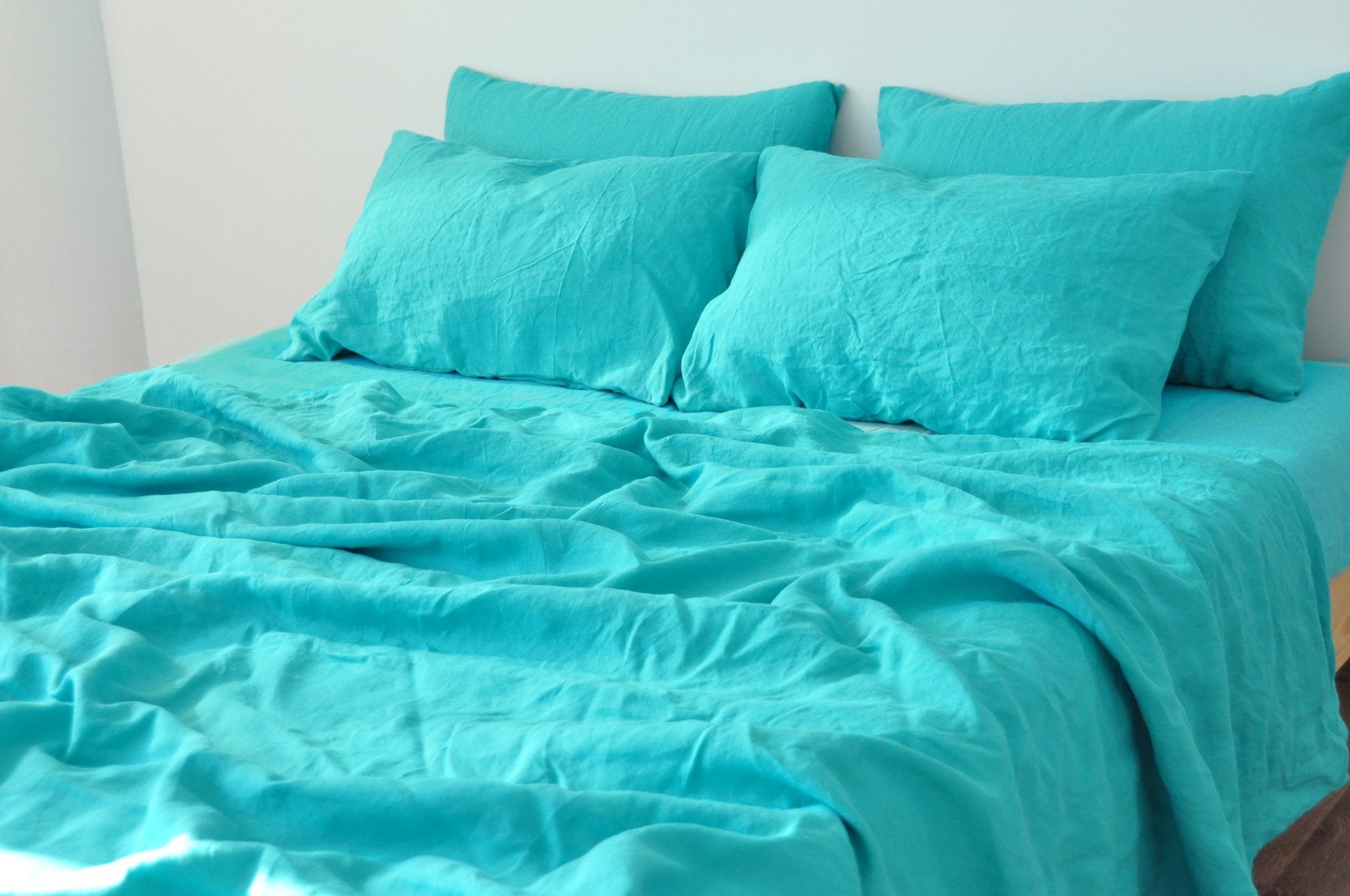 Turquoise fitted sheet - True Things