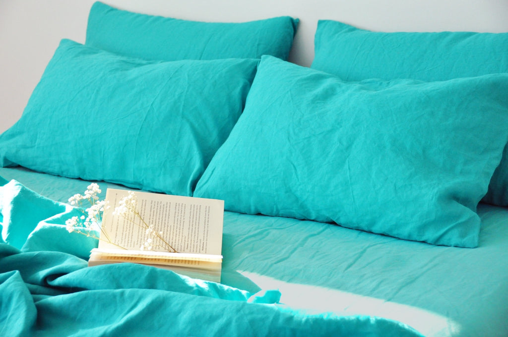 Turquoise flat sheet - True Things