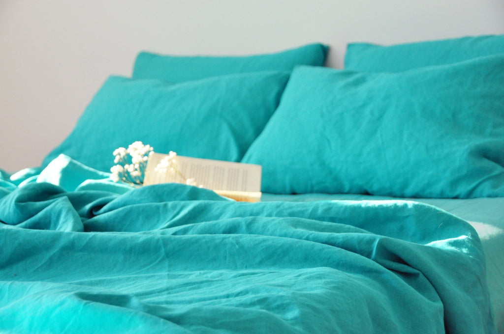 Turquoise flat sheet - True Things