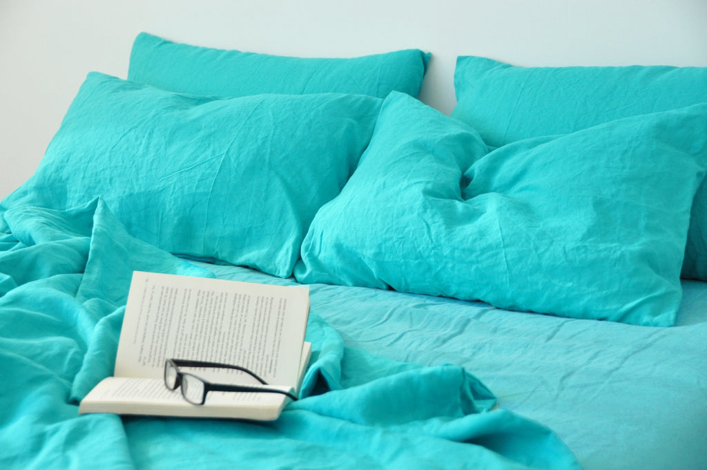 Turquoise flat sheet - True Things