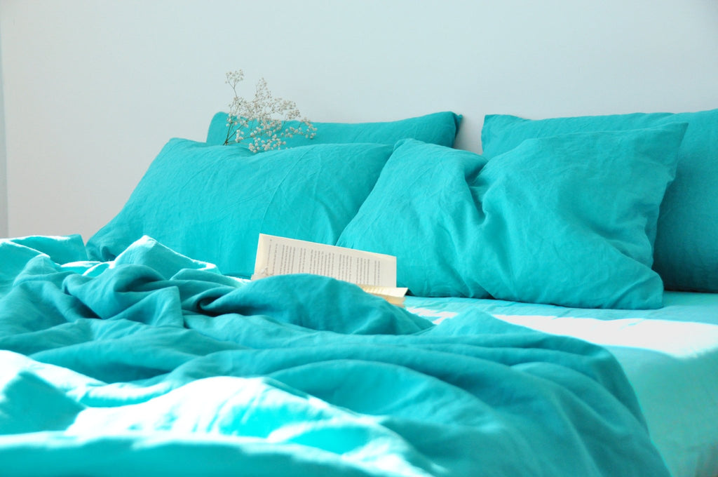 Turquoise flat sheet - True Things