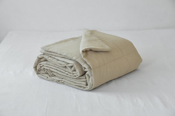 Undyed linen quilt - True Things
