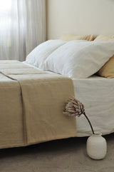 Undyed linen quilt - True Things