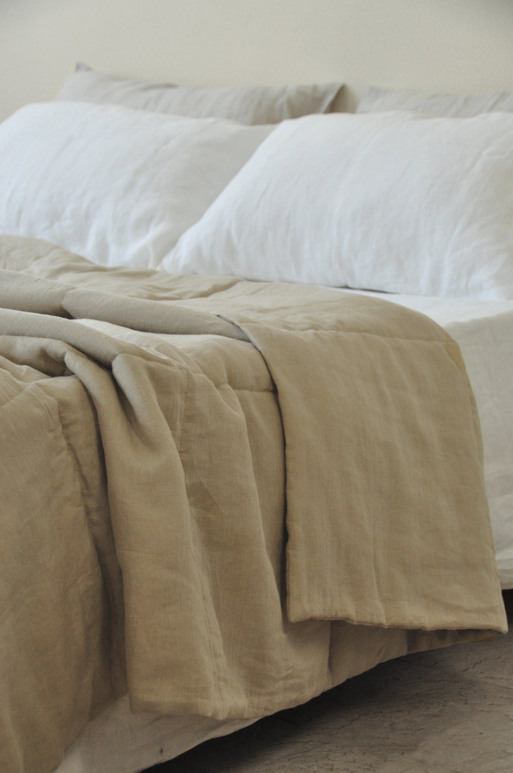 Undyed linen quilt - True Things