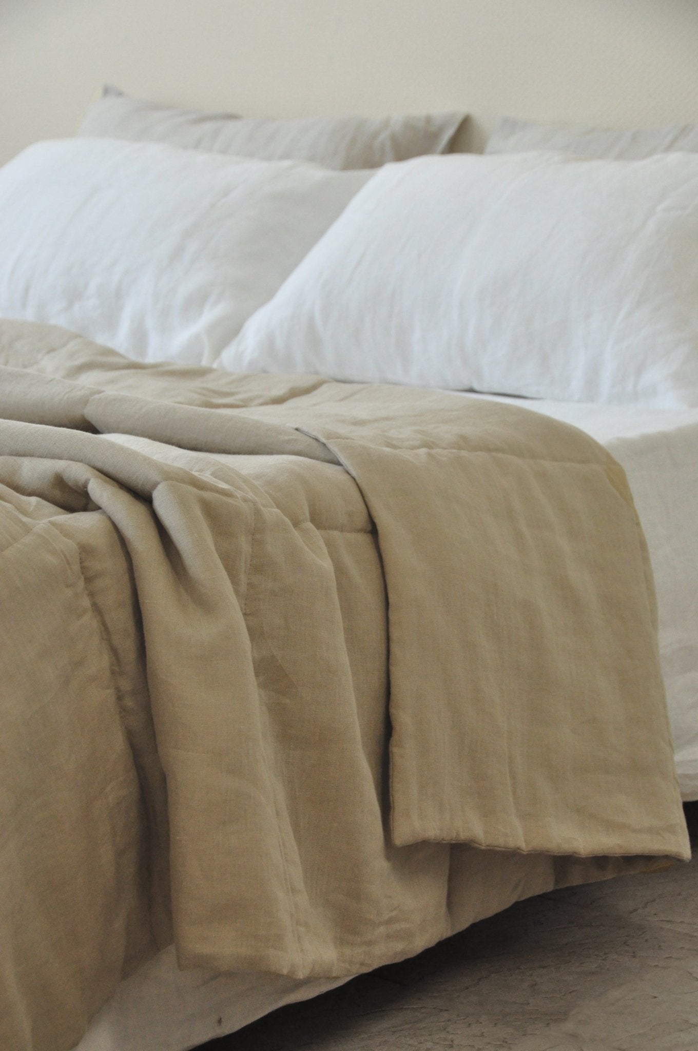 Undyed linen quilt - True Things