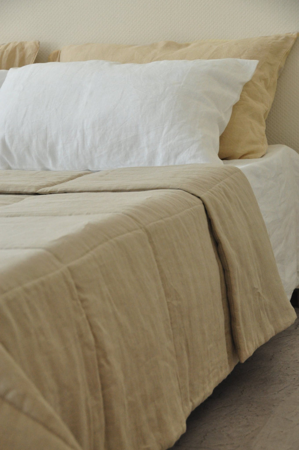 Undyed linen quilt - True Things