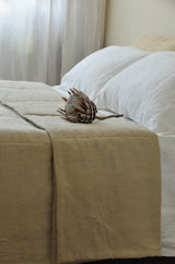 Undyed linen quilt - True Things