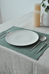 Undyed linen tablecloth - True Things